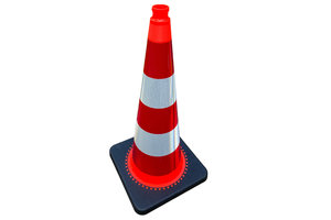 Traffic cone 75 cm with retroreflective tape class 3 TSS™ series Traffic cone 75 cm with retroreflective tape class 3