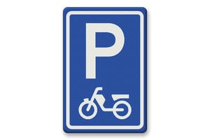 Verkeersbord RVV E08e - Parkeerplaats bromfietsen