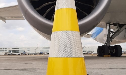Afzetkegels voor vliegvelden getest tot windkracht 9!