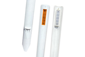 Katafootpaal half rond PVC (maanvormig) Katafootpaal half rond PVC (maanvormig)