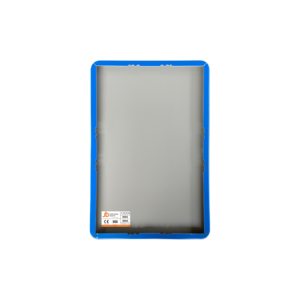 Tekstbord staand met banner en eigen tekst, blauw/wit Tekstbord staand met banner en eigen tekst, blauw/wit