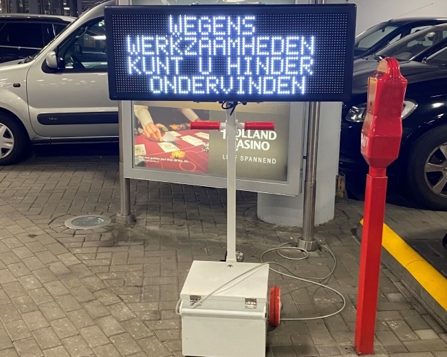 Tekstkarren voor Parkeerbedrijf Gemeente Enschede Traffic Safety Systems
