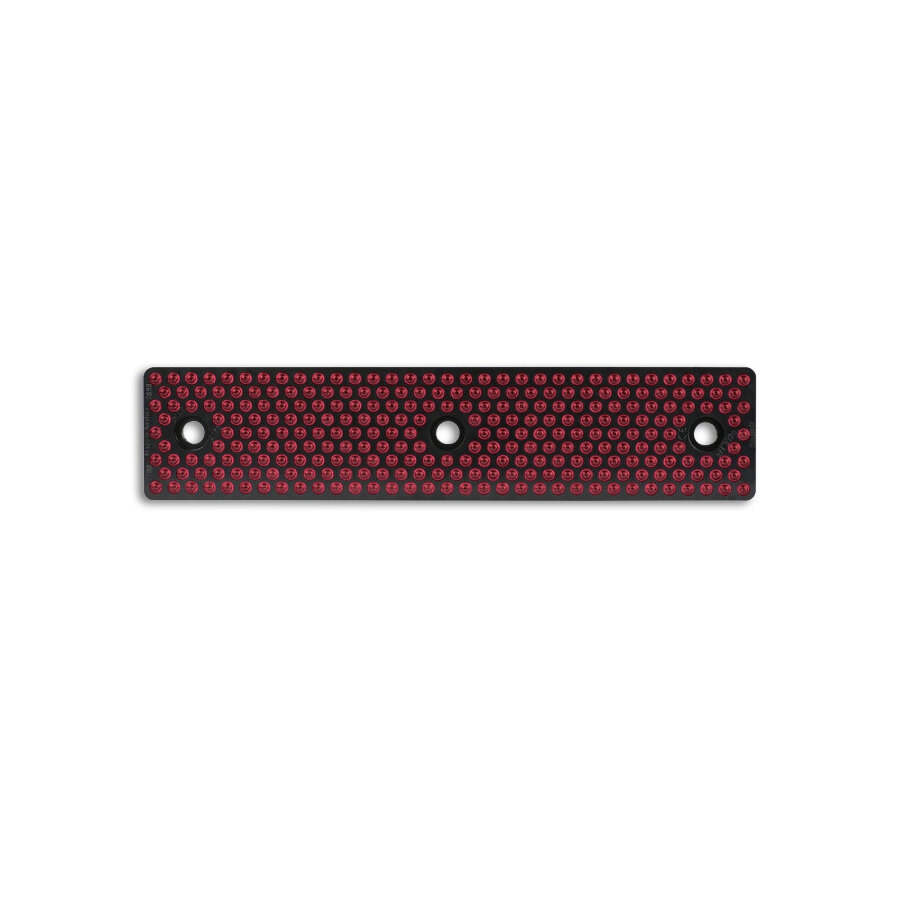 Swareflex roadside delineator reflector red 18 x 4 cm. (272 Glass Beads)