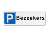 Parkeerbord bezoekers