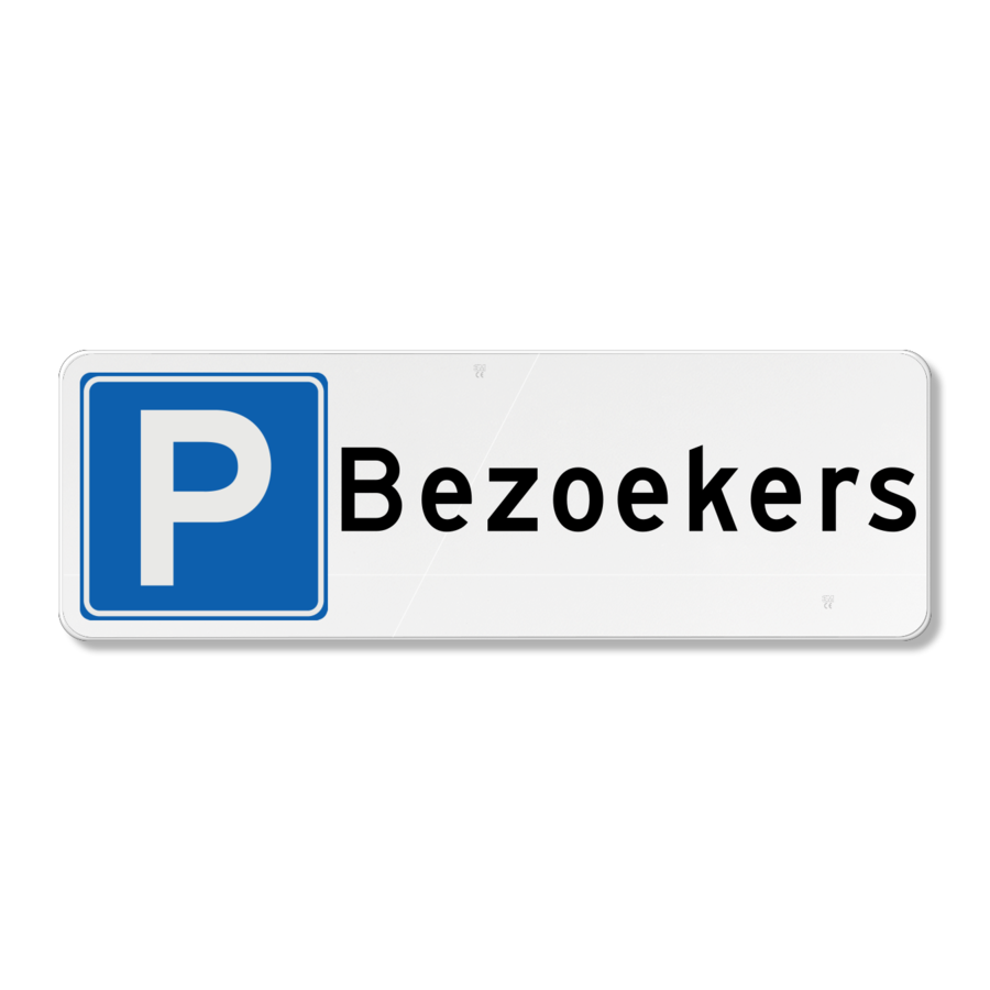 Parkeerbord bezoekers