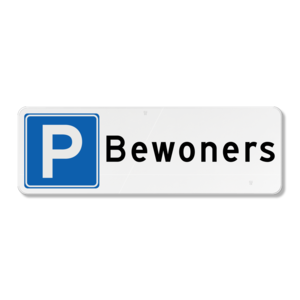 Parkeerbord bewoners