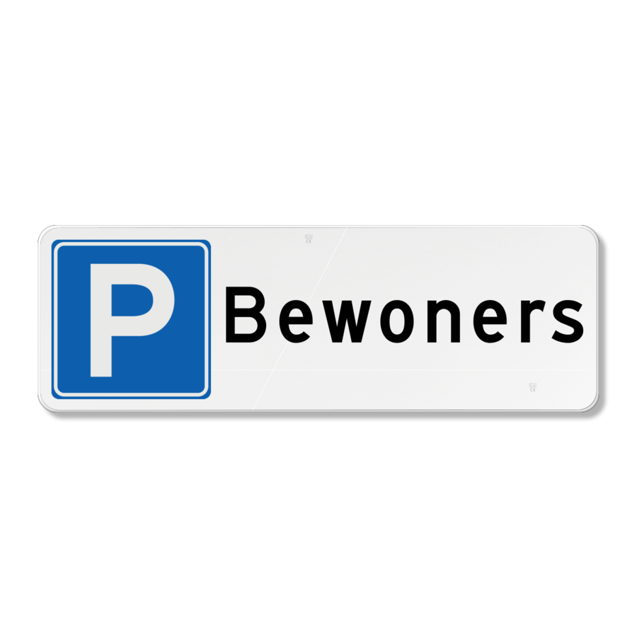 Parking sign residents