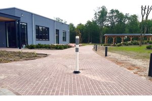 Flexible and removable barrier poles orange Flexible and removable barrier poles orange