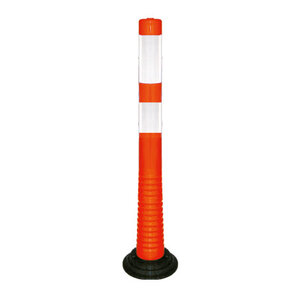 Flexible and removable barrier poles orange Flexible and removable barrier poles orange
