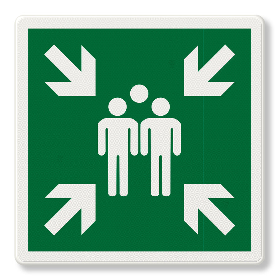Verzamelplaats bord