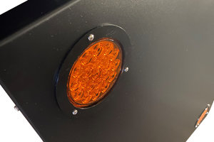 LED waarschuwingsbord FLUOR groen + eigen opdruk