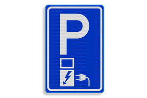 Traffic sign charging station charging point RVV E08o Traffic sign charging station charging point RVV E08o