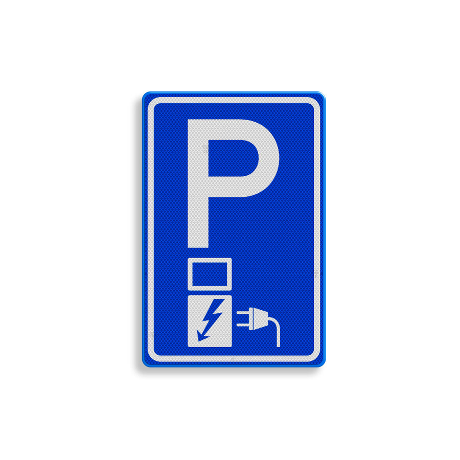 Verkeersbord laadpaal oplaadpunt RVV E08c Verkeersbord laadpaal oplaadpunt RVV E08c