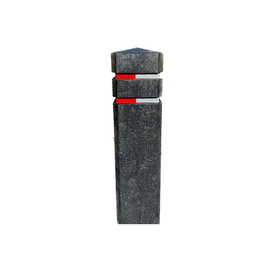 Recycled plastic diamand head bollard