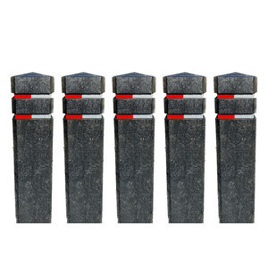 Recycled plastic diamand head bollard Recycled plastic diamand head bollard