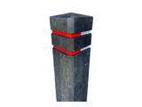 Recycled plastic diamand head bollard