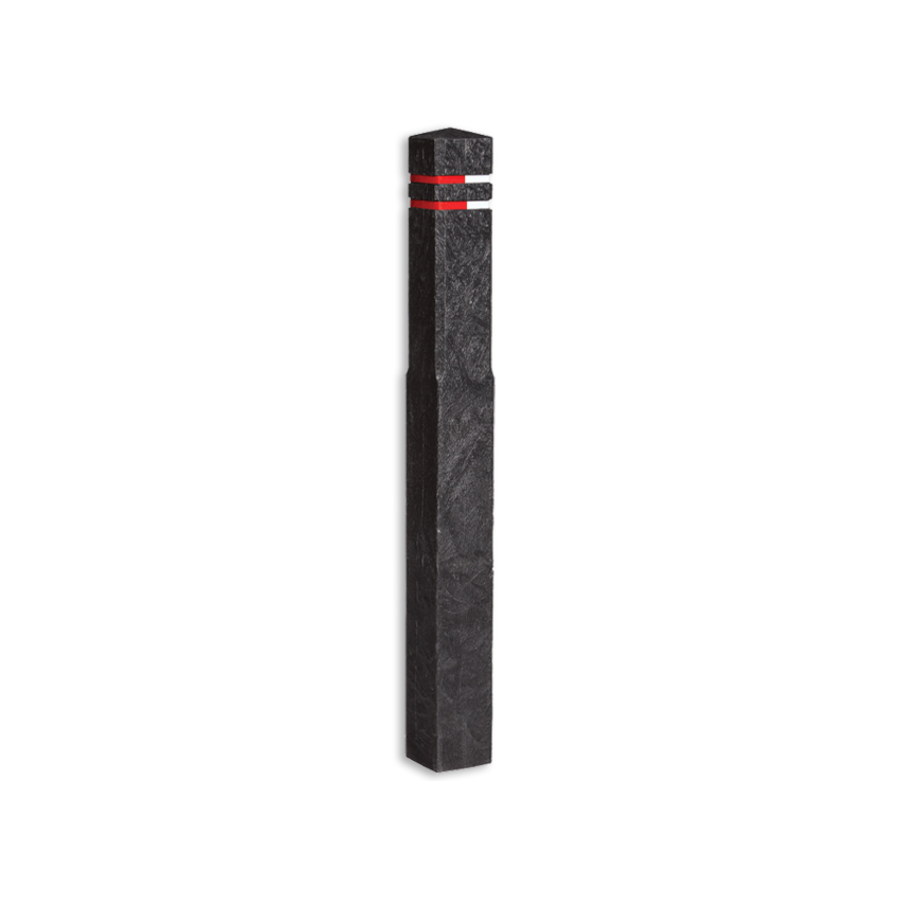 Recycled plastic diamand head bollard | 5 pieces Recycled plastic diamand head bollard | 5 pieces
