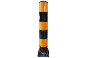 Flexpaal flexpost BB21 verkeerszuil zwart/geel klasse 3