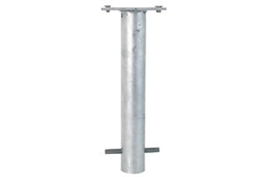Ground socket for foldable barrier posts Ground socket for foldable barrier posts