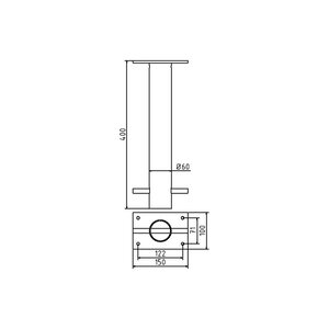 Ground socket for foldable barrier posts