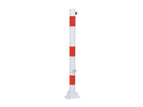 Barrier post foldable Ø60mm red/white, triangular locking