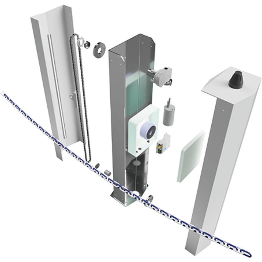 Parklio automatische ketting afsluiting Parklio automatische ketting afsluiting