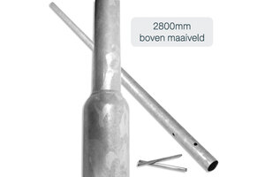 Flespaal met grondankers - verzinkt staal - lengte 3600mm Flespaal met grondankers - verzinkt staal - lengte 3600mm