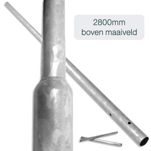 Traffic sign post with ground anchors - length 3600mm Traffic sign post with ground anchors - length 3600mm