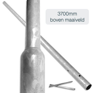 Flespaal met grondankers - Lengte 4700mm Flespaal met grondankers - Lengte 4700mm