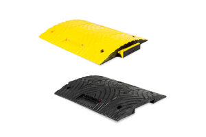 Speed bump 5 cm middle element yellow black