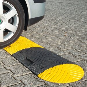 SLOWLY Verkeersdrempel compleet 15-20km/u - 5cm hoog - diverse lengtes - geel zwart