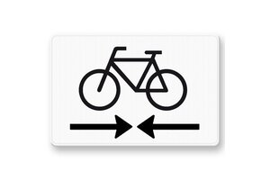 Traffic sign OB503OB02 - Cycle path intersection