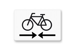 Verkeersbord OB503OB02 - Kruising fietspad Verkeersbord OB503OB02 - Kruising fietspad