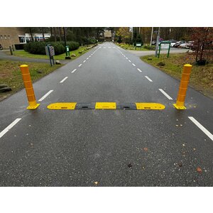 SLOWLY Verkeersdrempel compleet 15-20km/u - 5cm hoog - diverse lengtes - geel zwart