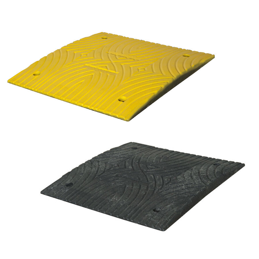 Speed bump complete < 30km/h - 3cm high - various lengths - yellow black SLOWLY Speed bump complete < 30km/h - 3cm high - various lengths - yellow black