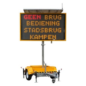 Solar Tekstkar met 5 kleuren LED display