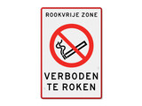 Traffic sign smoke-free zone, no smoking