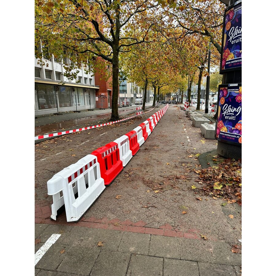 Kunststof barrier - Wit Kunststof barrier - Wit