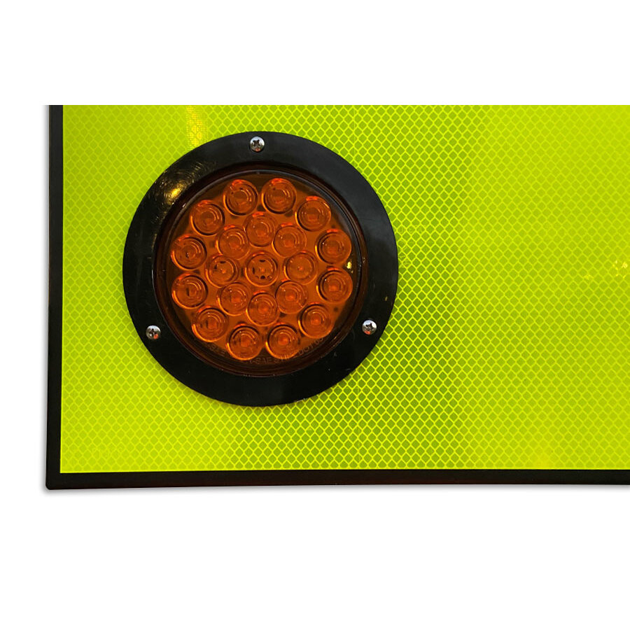 Solar LED Attention sign L02F + pedestrian detection Solar LED Attention sign L02F + pedestrian detection