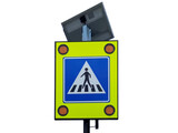 Solar LED Attention sign L02F + pedestrian detection