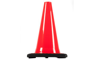 Traffic Cone 30 cm fluor orange with weighted base