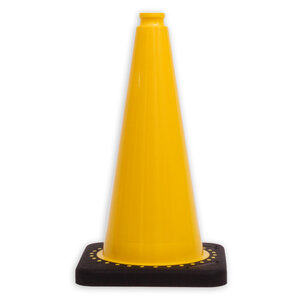 Traffic Cone yellow 50 cm with weighted base