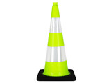 TSS™ series Traffic cone 75cm fluor green with 2 retroreflective tapes class 2