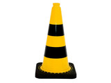 TSS™ series Traffic Cone 50 cm yellow / black with recycling base