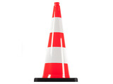 TSS™ series Traffic Cone 75 cm orange / white with recycling base