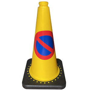 TSS™ series Traffic Cone yellow with no parking sticker - 500mm