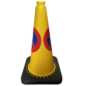 Verkeerskegel geel met parkeerverbod sticker E1 - 500 mm TSS™ series Verkeerskegel geel met parkeerverbod sticker E1 - 500 mm