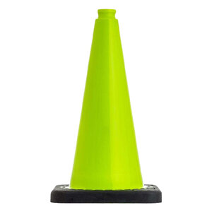 Traffic Cone green fluor 50 cm with weighted base