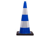 TSS™ series Traffic Cone 75 cm blue with 2 reflective tapes class 2