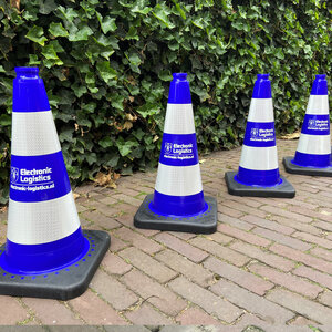 TSS™ series Traffic Cone blue 50 cm with 2 reflective tapes class 2